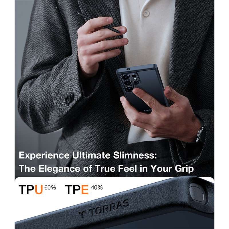 Torras Guardian Series Phone Case for Samsung Galaxy S25 Ultra – Navy Blue