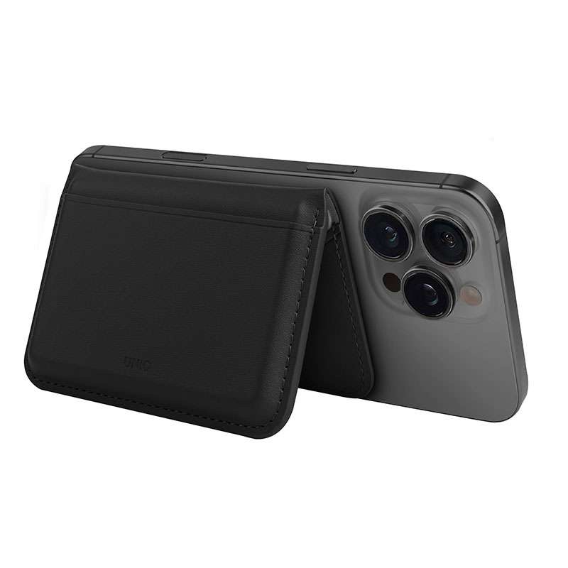 Uniq Lyden DS RFID-Blocking Magnetic Wallet - Black