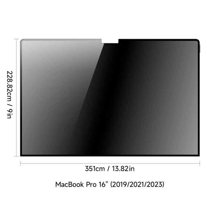 Dux Privacy Screen Protector for Apple MacBook Pro 16” (2019,2021,2023)