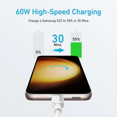 Anker 310 USB-C to USB-C Cable 0.9m – White