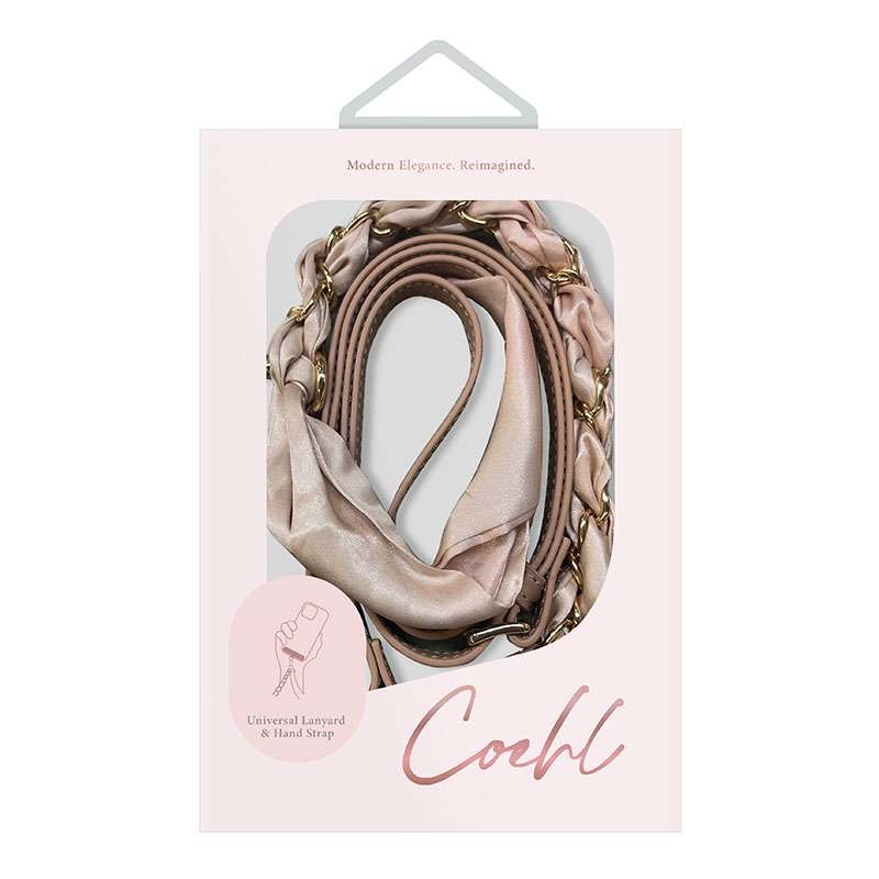 Uniq Coehl Caryne 2 in 1 Universal Lanyard and hand Strap for Phones - Cream