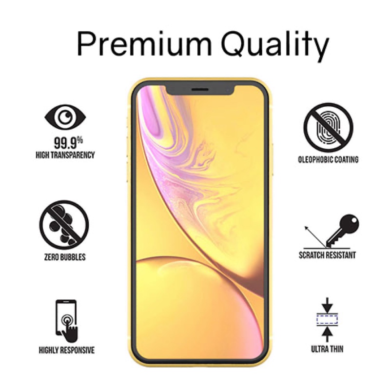 iPhone 11/ iPhone XR Whitestone Dome Glass Tempered Glass Screen protector with UV