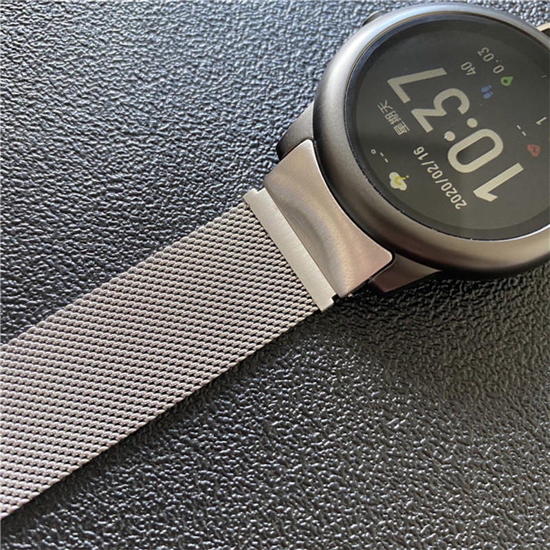 Metal Replacement Strap for all Smart Watches Compatible with only 22mm - Silver