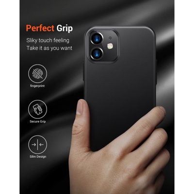TORRAS  iPhone 12 Mini  5.4 inch Slim Fit (2020 Release), Ultra Thin Silky Soft Touch Hard Plastic Matte Finish Grip Protective Phone Cover - X002QJ783V