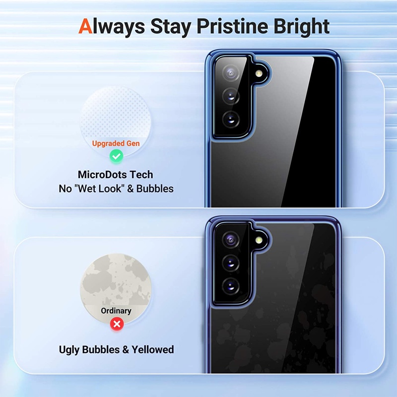 TORRAS Crystal Clear Series Phone Case for Samsung Galaxy S21 Plus - Blue (XOO2P9S6N3)