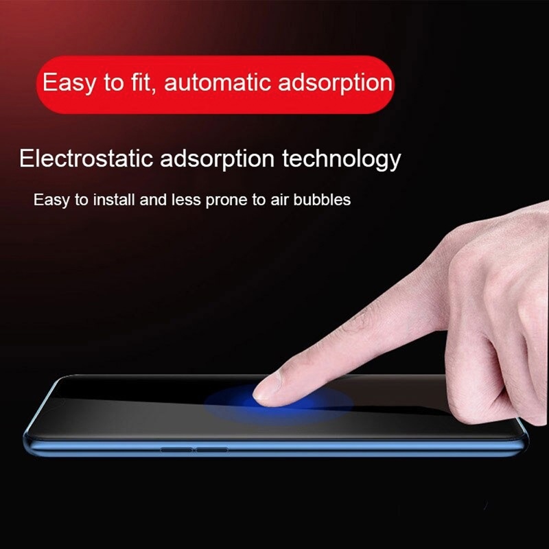 MOFI Premium Tempered Glass for Mi 10 Lite  Full Coverage Screen Protector 2.5D 9H - BLACK