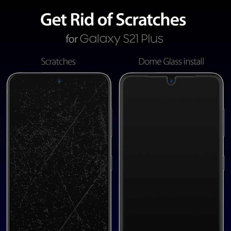 Whitestone [Dome Glass] Galaxy S21 Plus Tempered Glass Screen Protector - Pack of 2