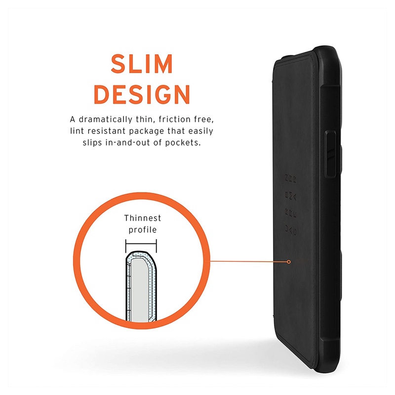 UAG iPhone 12/12 Pro (6.1) Metropolis Phone Case - LTHR ARMR Black - 812451036985