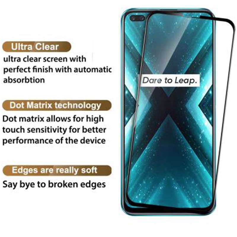 MOFI Realme x3 super zoom 2.5D 9H Full Screen Protector Tempered Glass Anti BlueRay – BLACK