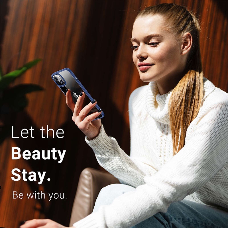 Torras Diamond Series Phone Case for iPhone 13 - Blue - X002YN7MRB