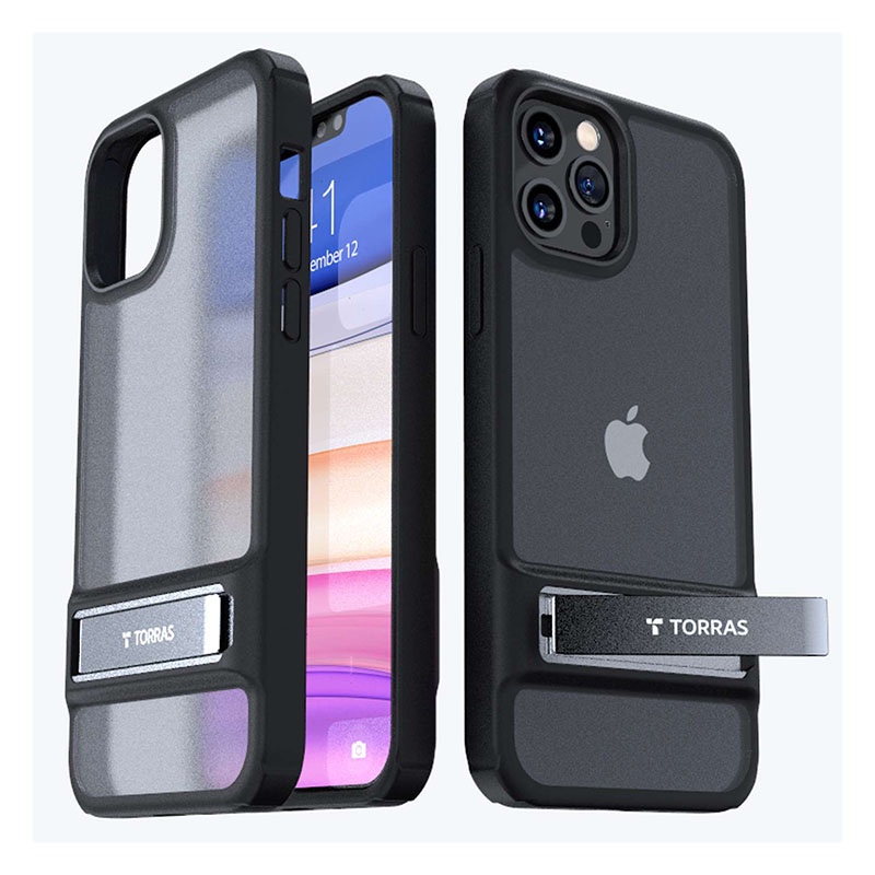 Torras MarsClimber Series Phone Case for iPhone 13 Pro Max - Black - X002W71PO5
