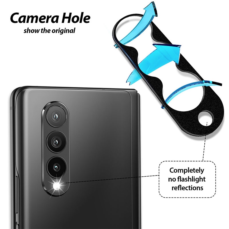Whitestone EZ Galaxy Z Fold 3 Camera Protector - Pack of 2
