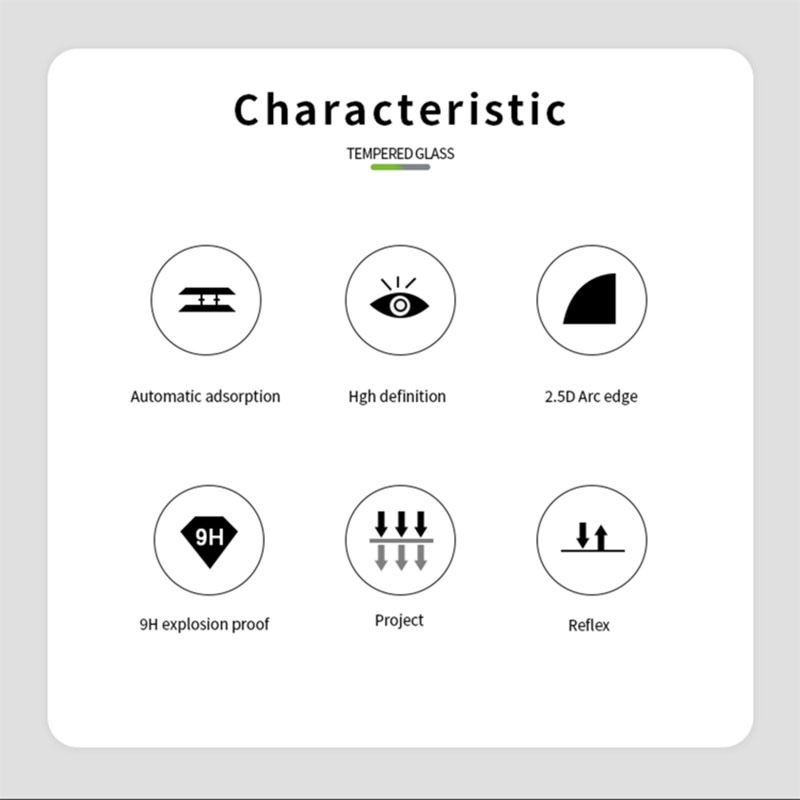 MOFI Premium Tempered Glass for Samsung A22 Full Coverage Screen Protector 2.5D 9H – BLACK