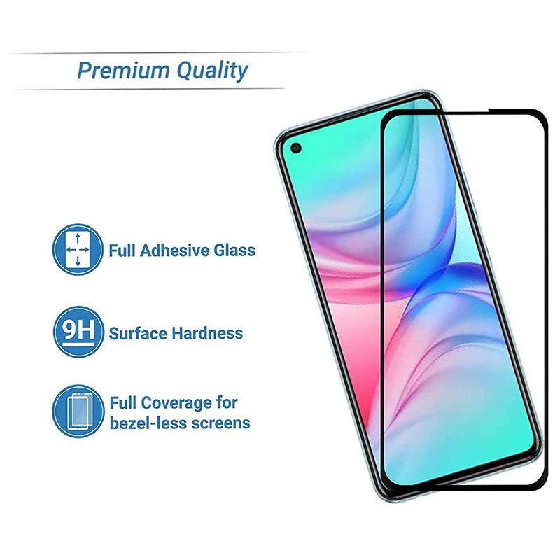 MOFI Premium Tempered Glass for Infinix Hot 10 Full Coverage Screen Protector 2.5D 9H – BLACK