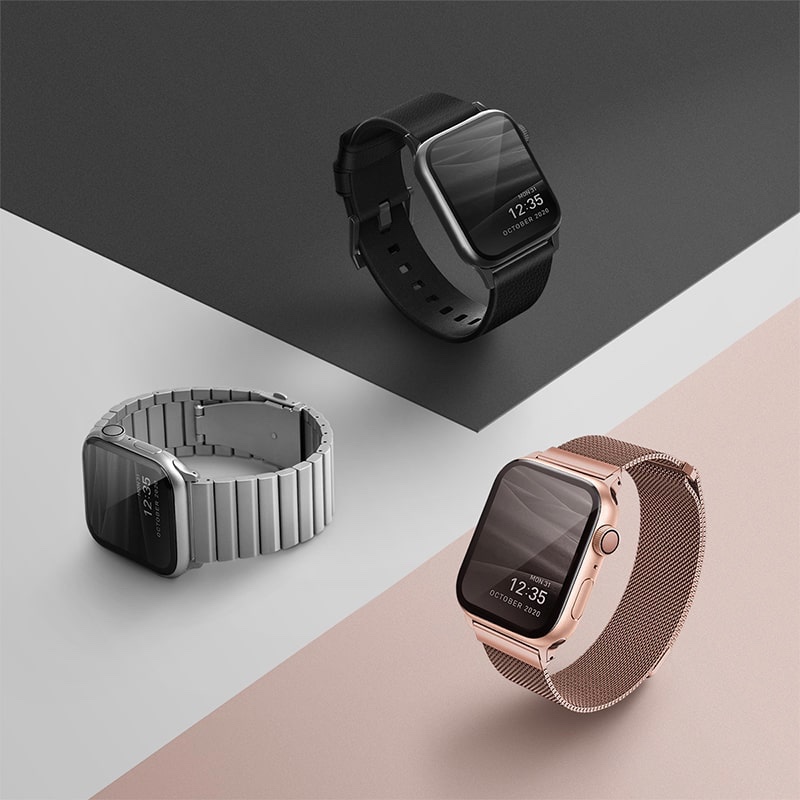 UNIQ DANTE Apple Watch Series 1-10 SE/SE2  Mesh Steel Strap 41/40/42 MM - (Rose Gold)