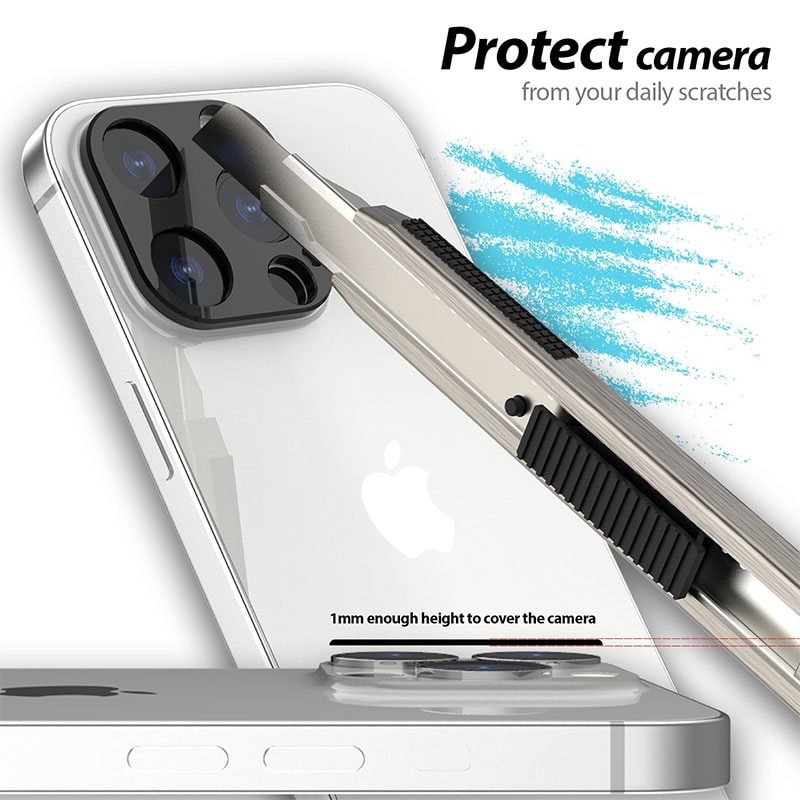 Whitestone iPhone 13 (6.1) Whitestone Camera EZ Protector – Pack of 2
