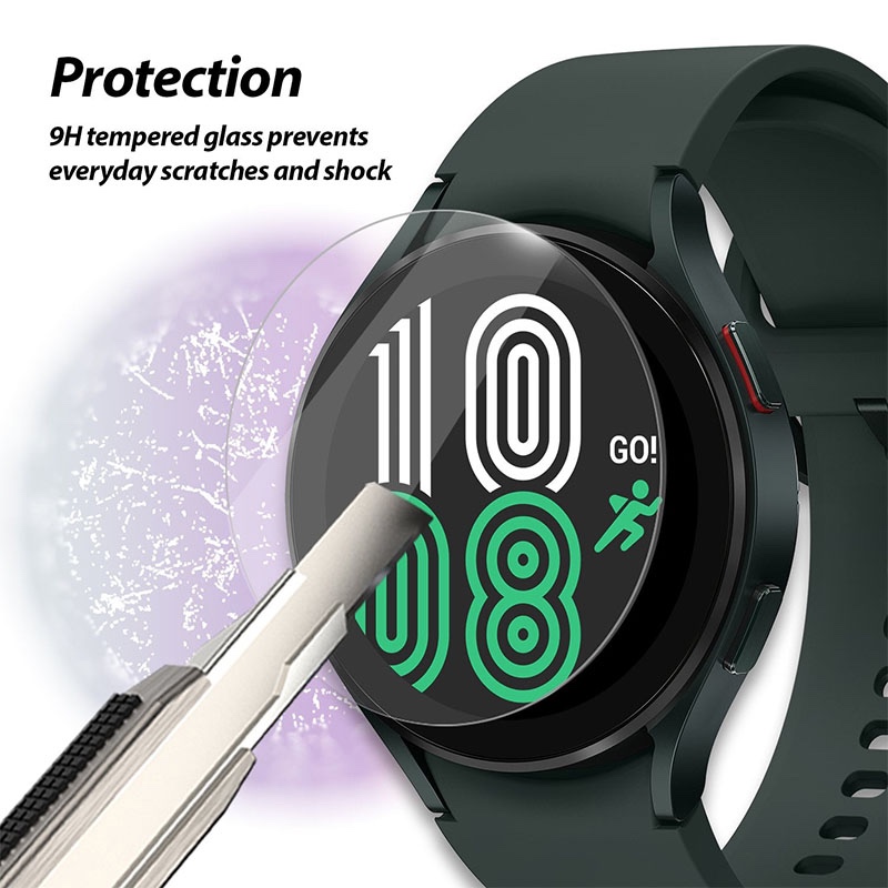 Whitestone Galaxy Watch 4 (40mm) Premium Tempered Glass Screen Protector - (Pack of 3)