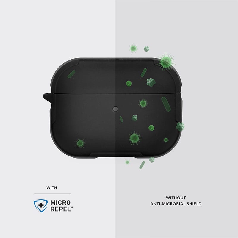 UNIQ VALENCIA Airpods Pro Antimicrobial Case - Midnight (Black)