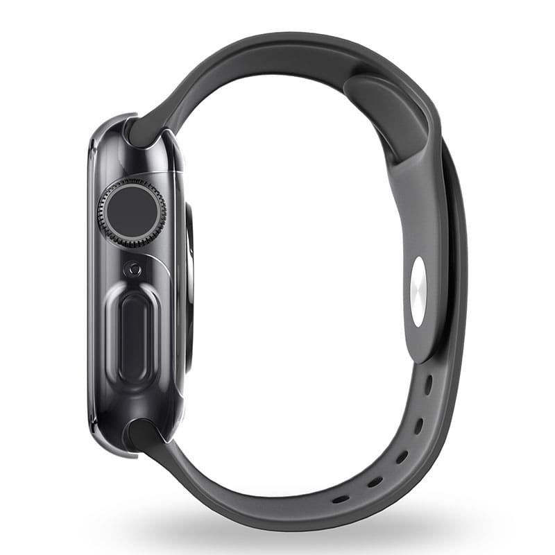 UNIQ GARDE HYBRID Apple Watch Series 4/5/6/SE1 & 2 Case with Screen Protection (44MM) - Smoked (Tinted Grey)