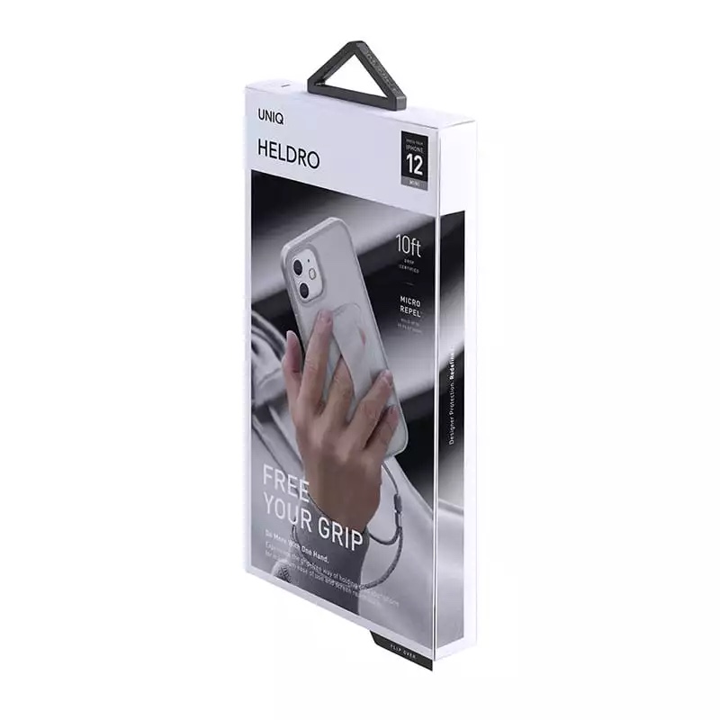 UNIQ Hybrid iPhone 12 Mini Heldro Antimicrobial Phone Case – Natural Frost