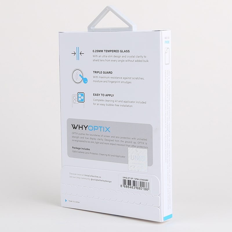 UNIQ Optix iPhone 13 Pro / 13 Pro Max Camera Lens Protector - Graphite