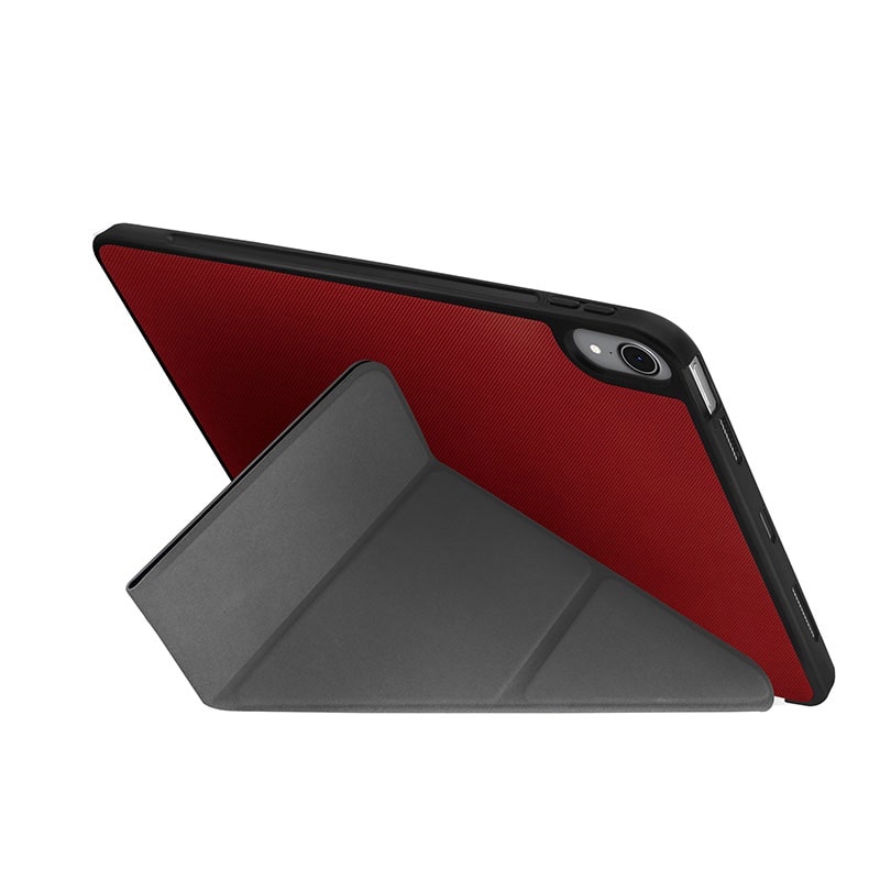 UNIQ TRANSFORMA RIGOR New iPad Air 10.9 (2020) Antimicrobial Case - Coral (Red)