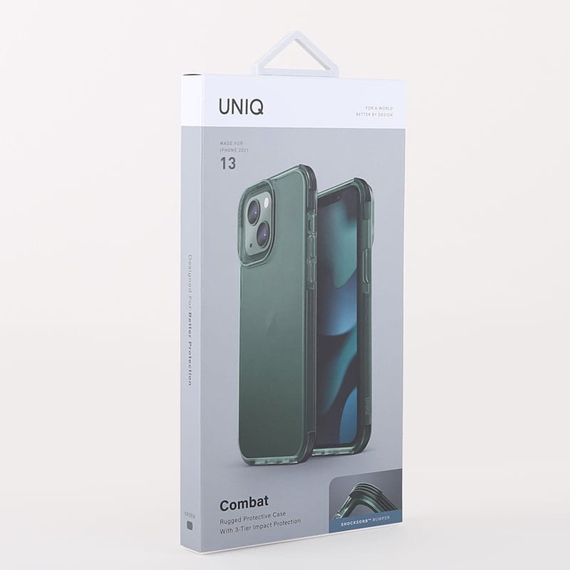 UNIQ HYBRID iPhone 13 Combat Phone Case - Hunter (Green)