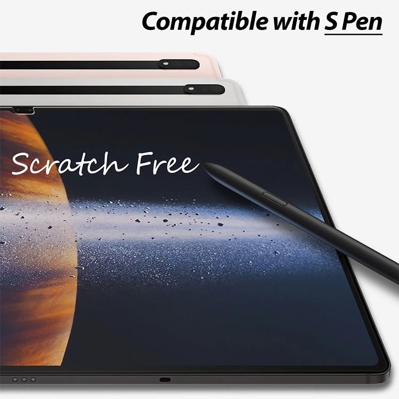 Whitestone [EZ] Samsung Galaxy Tab S8 Plus Tempered Glass Screen Protector with Installation Jig