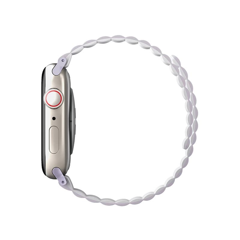 UNIQ REVIX Reversible Magnetic Apple Watch Strap for Series 1-10, SE/SE2 & Watch Ultra  49/45/44/46MM - Lilac (White)