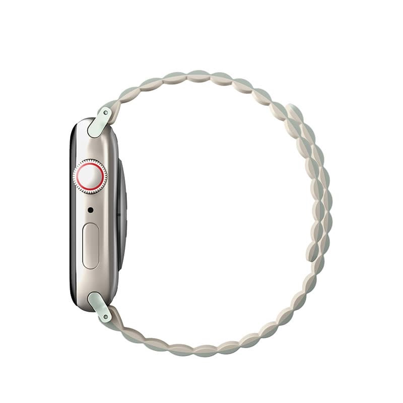 UNIQ REVIX Reversible Magnetic Apple Watch Strap for Series 1-10, SE/SE2 & Watch Ultra  49/45/44/42MM - Sage (Beige)