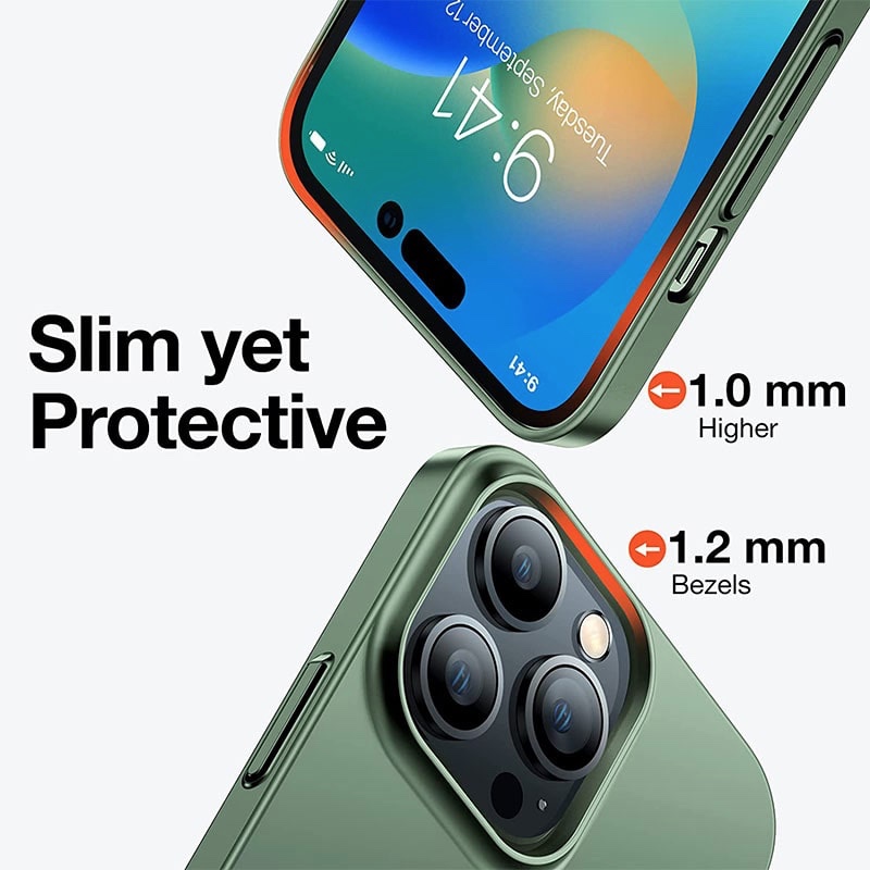 Torras Decency Series Phone Case for iPhone 14 Pro Max 6.7 Inch - Green