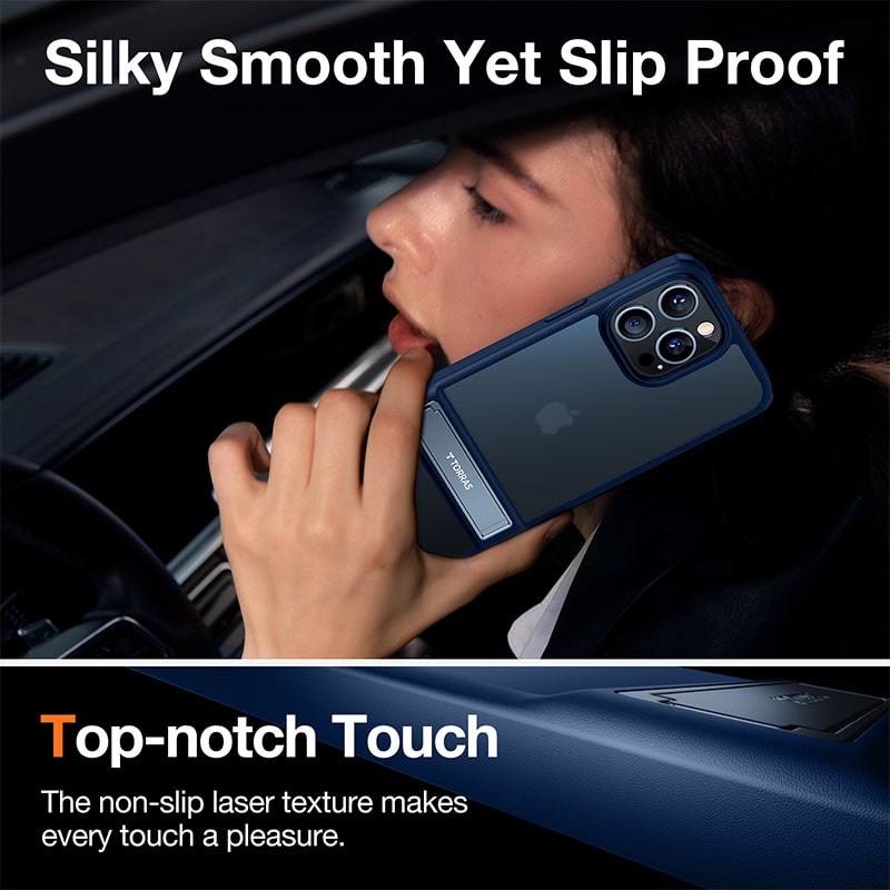 Torras Mars Climber Series Phone Case for iPhone 14 Pro 6.1 Inch - Navy Blue