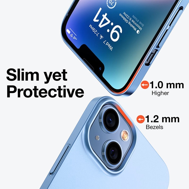 Torras Decency Series Phone Case for iPhone 14 6.1 Inch - Light Blue