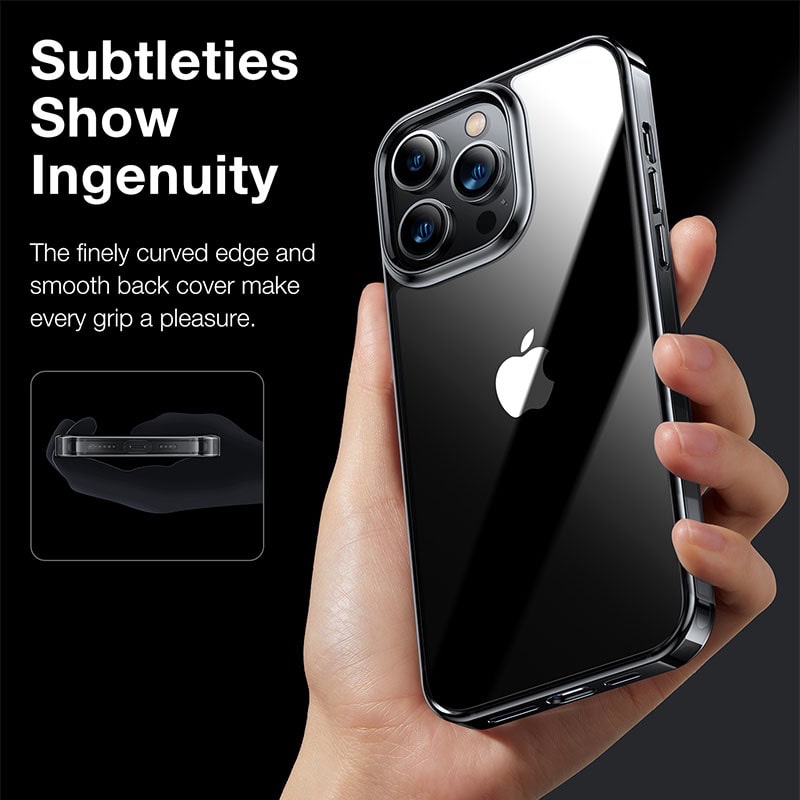 Torras Diamond Series Phone Case for iPhone 14 Pro Max 6.7 Inch - Black