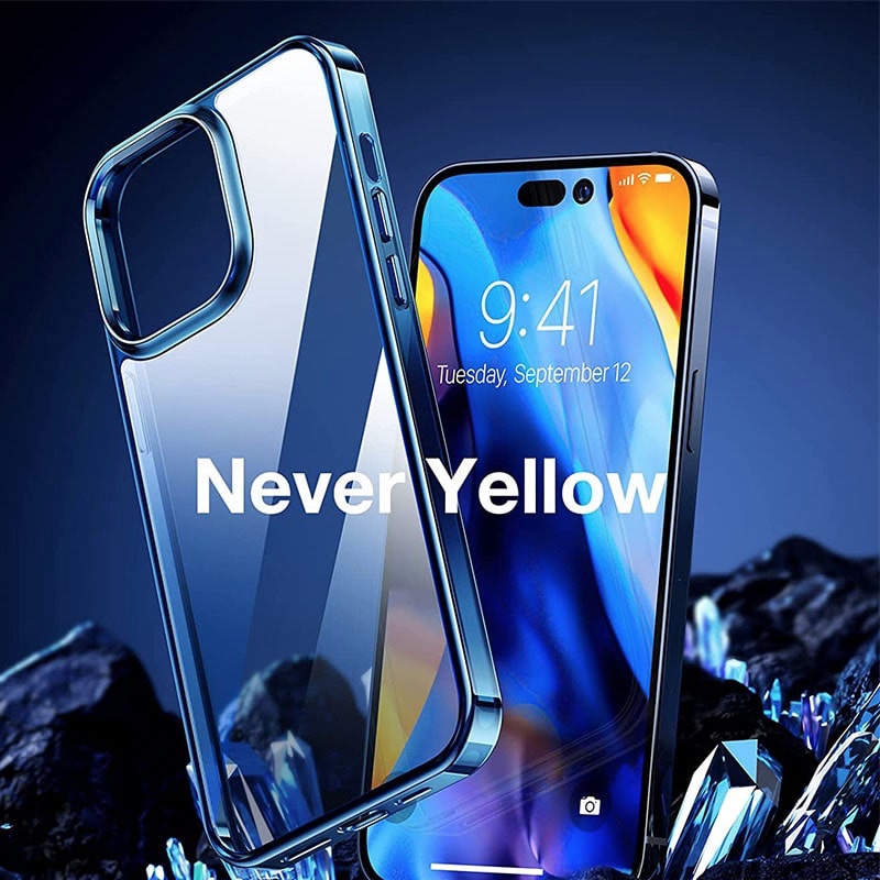 Torras Diamond Series Phone Case for iPhone 14 Pro Max 6.7 Inch - Navy Blue