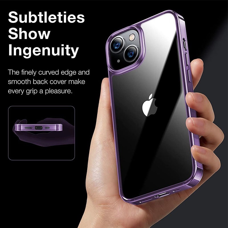 Torras Diamond Series Phone Case for iPhone 14 6.1 Inch - Light Purple