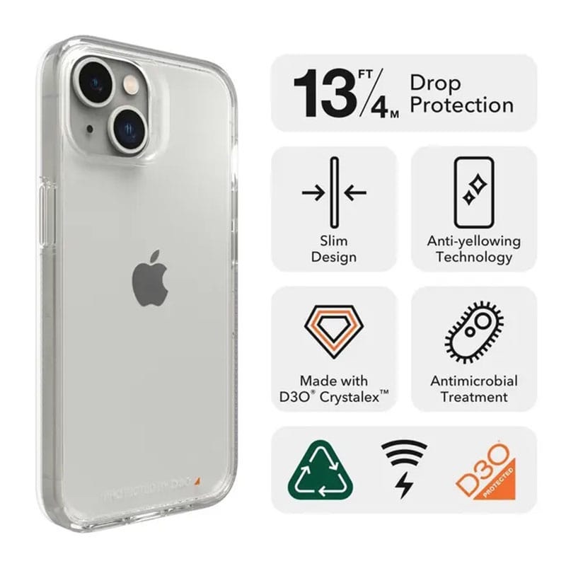 Gear4 Crystal Palace Phone Case for iPhone 14 - Clear