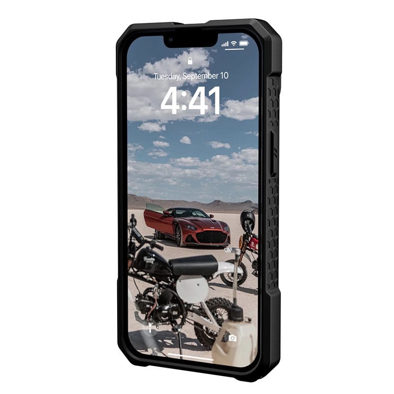 UAG Monarch Pro Magsafe Series Phone Case for iPhone 14 & iPhone 13- Kevlar Black