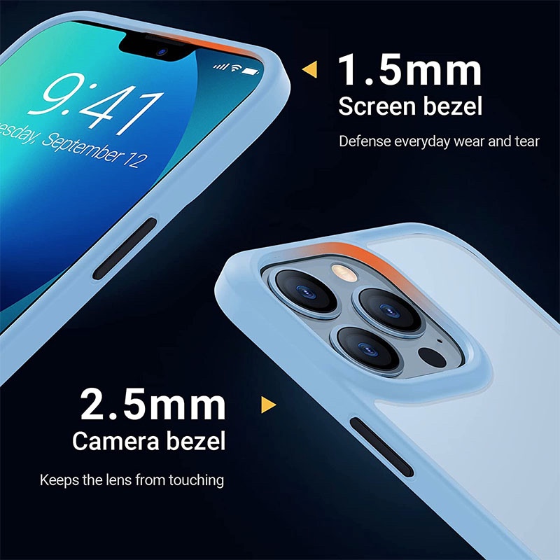 Torras Guardian Series Phone Case for iPhone 13 Pro 6.1 Inch - Sierra Blue - X001GAMILZ