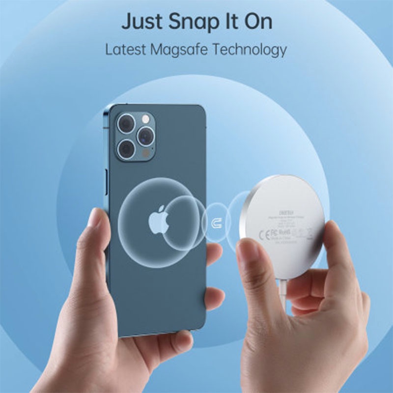 Choetech MagSafe Compatible Magnetic 15W Fast Wireless Charger - T518-F - White