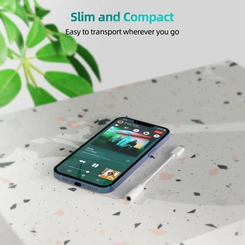 Choetech Lightning to 3.5MM Headphone Adapter  (AUX005) - White