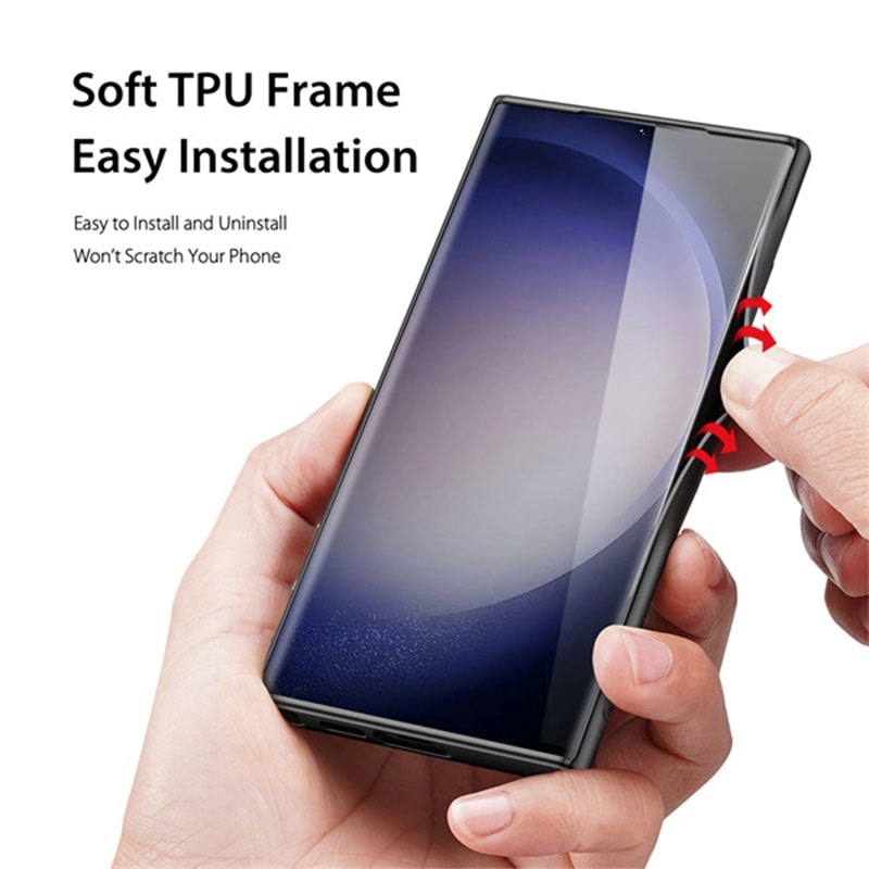 Samsung Galaxy S23 Ultra Fino Series Back Case - Black