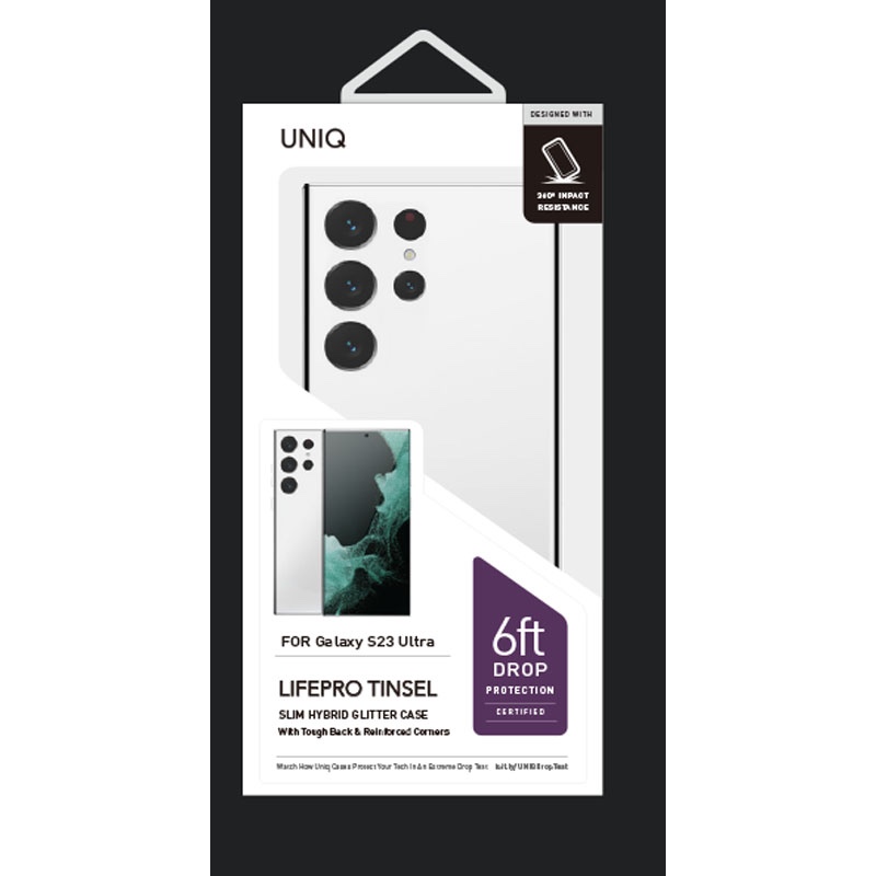UNIQ Hybrid Lifepro Xtreme Series Case for Samsung Galaxy S23 Ultra – Tinsel (Lucent)