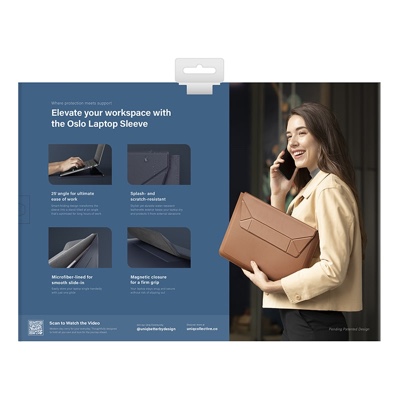 UNIQ Oslo 2in1 Laptop Sleeve & Stand Fits up to 14