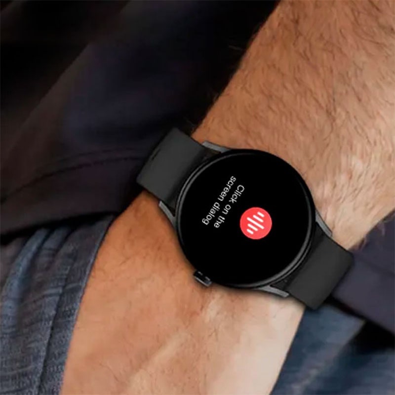 Xiaomi Imilab Imiki TG1 Smart Bluetooth Calling Watch with Magnetic Strap Global with Extra Silicone Strap - Black