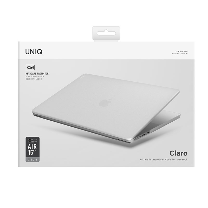UNIQ Claro Series Case for MacBook Air 15 (2023) - Dove Matte Clear