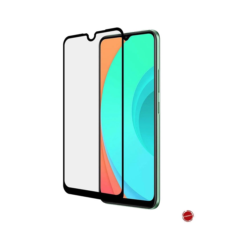 MOFI Premium Tempered Glass for Realme C25 Full Coverage Screen Protector 2.5D 9H – BLACK