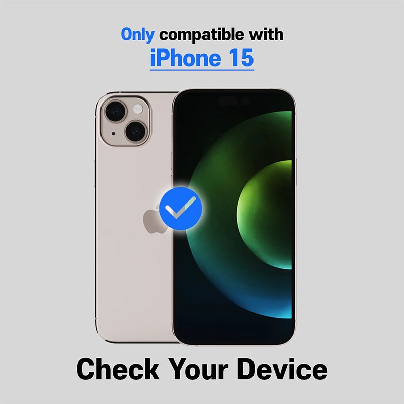 iPhone 15 Whitestone [Dome Glass] Tempered Glass Screen Protector Single Pack Without UV