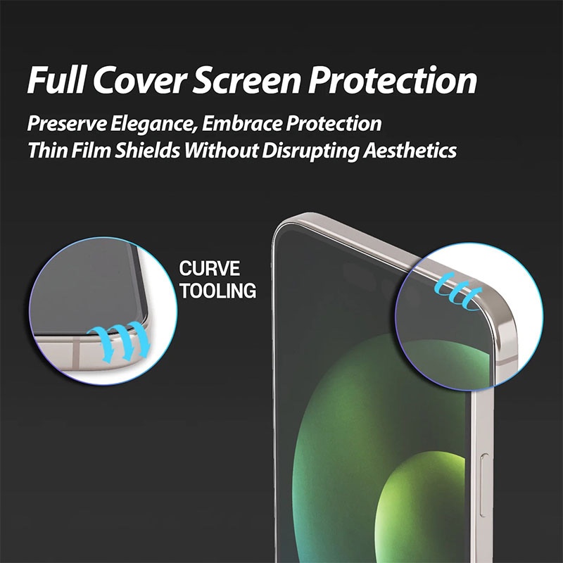 iPhone 15 Whitestone Dome [UV GEN] Hard Coated Film Screen Protector with UV light – 2 Pack Film