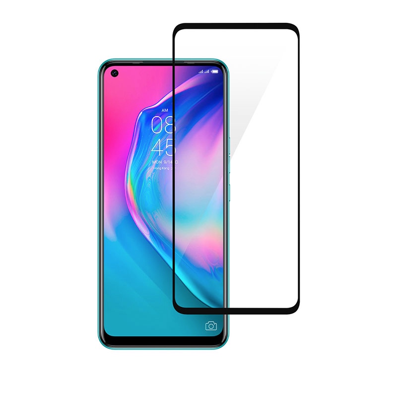 MOFI Premium Tempered Glass for Tecno Camon 16 SE Full Coverage Screen Protector 2.5D 9H – BLACK